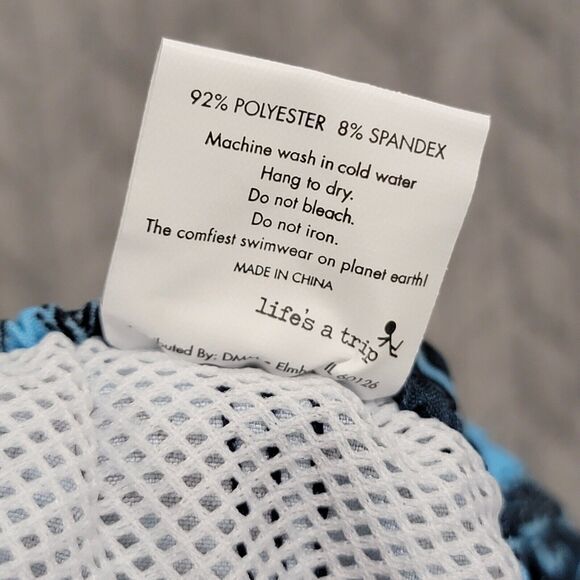 TWO LEFT FEET Swim Trunks Octupi Print‎ Back Pocket Men’s Sz 2XL Blue 34-38 - Picture 3 of 11